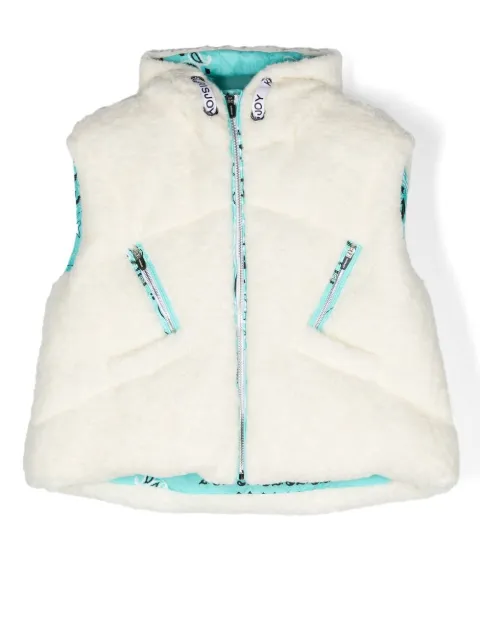 Khrisjoy Kids gilet matelassé en peau lainée artificielle