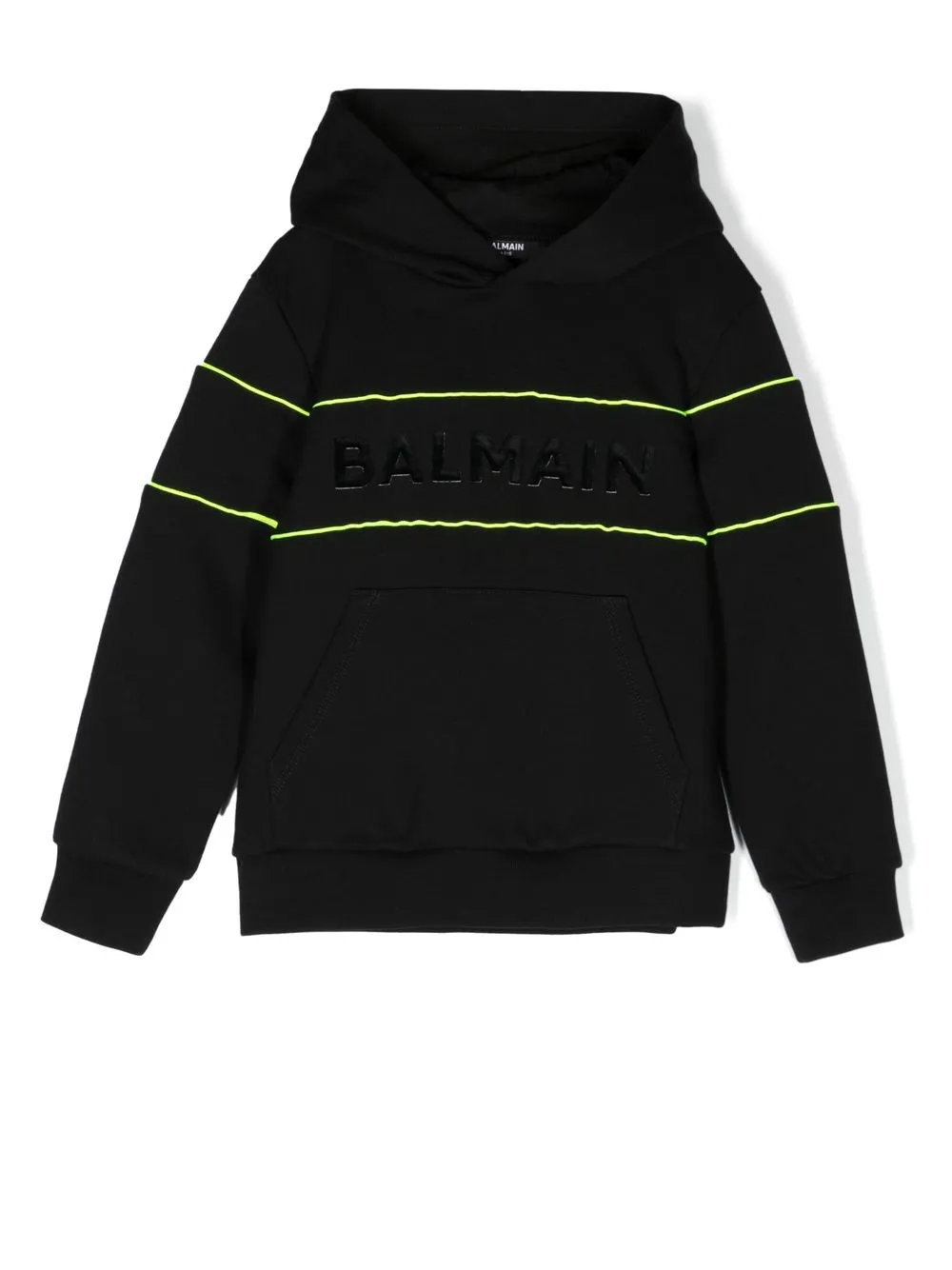 

Balmain Kids logo-patch long-sleeve hoodie - Black