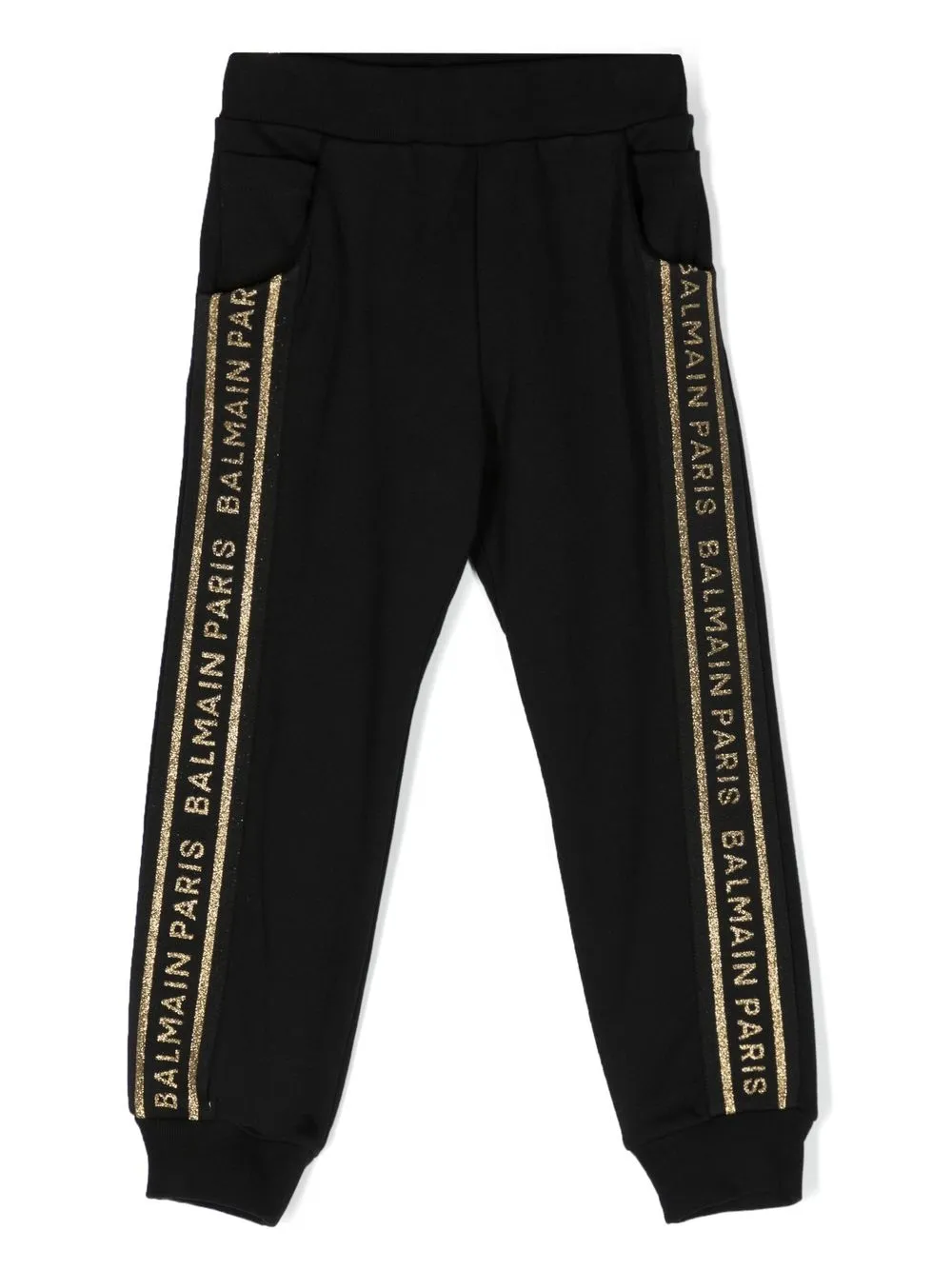 

Balmain Kids pantalones con logo estampado - Negro