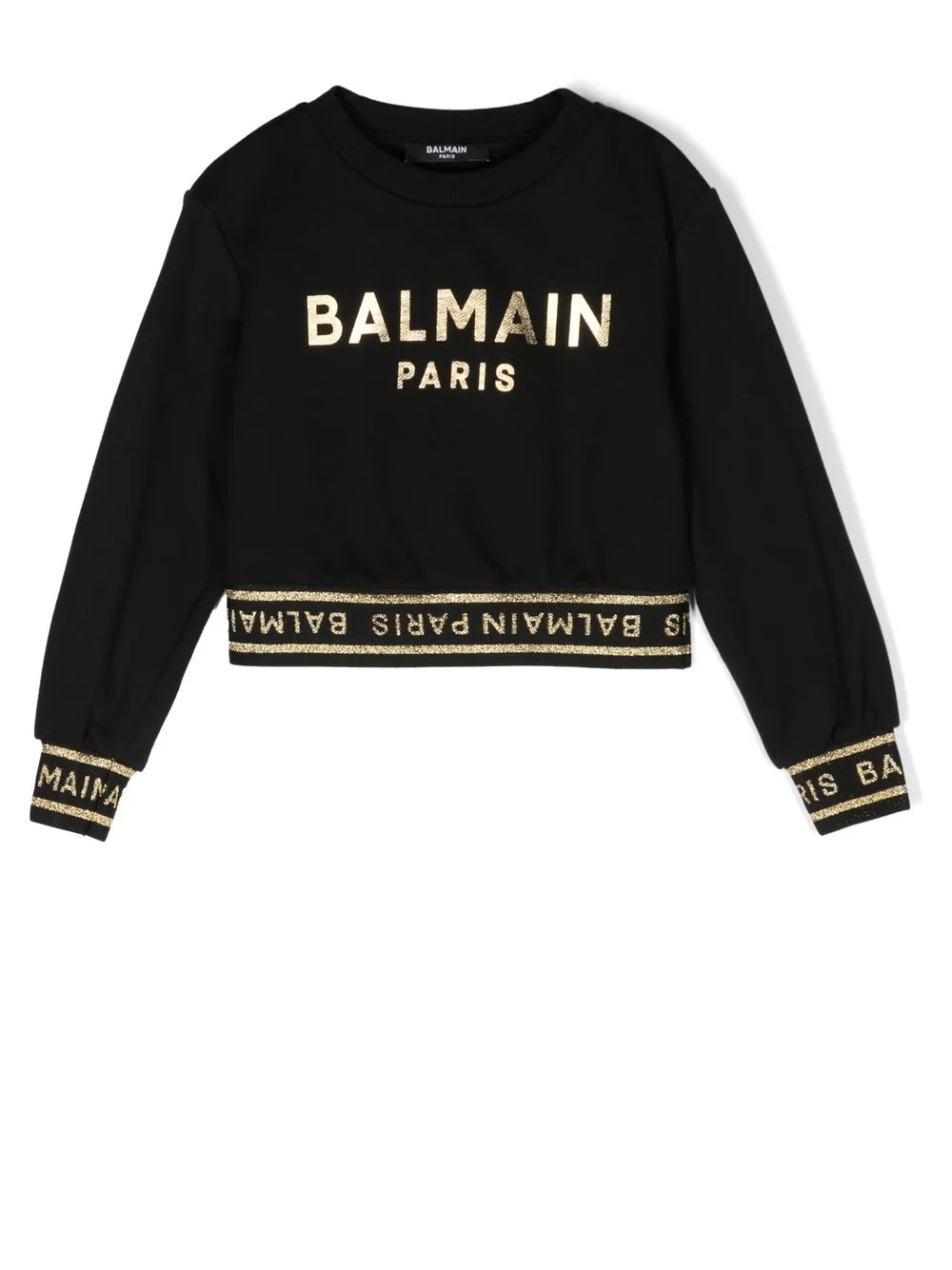 

Balmain Kids sudadera con logo estampado - Negro