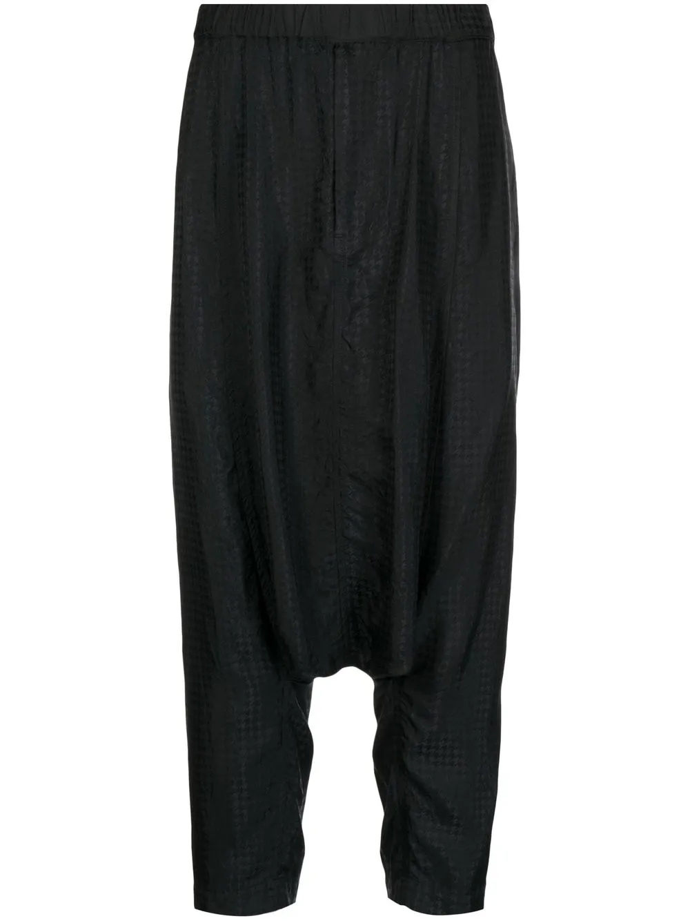 

Black Comme Des Garçons pantalones con motivo pied de poule - Negro