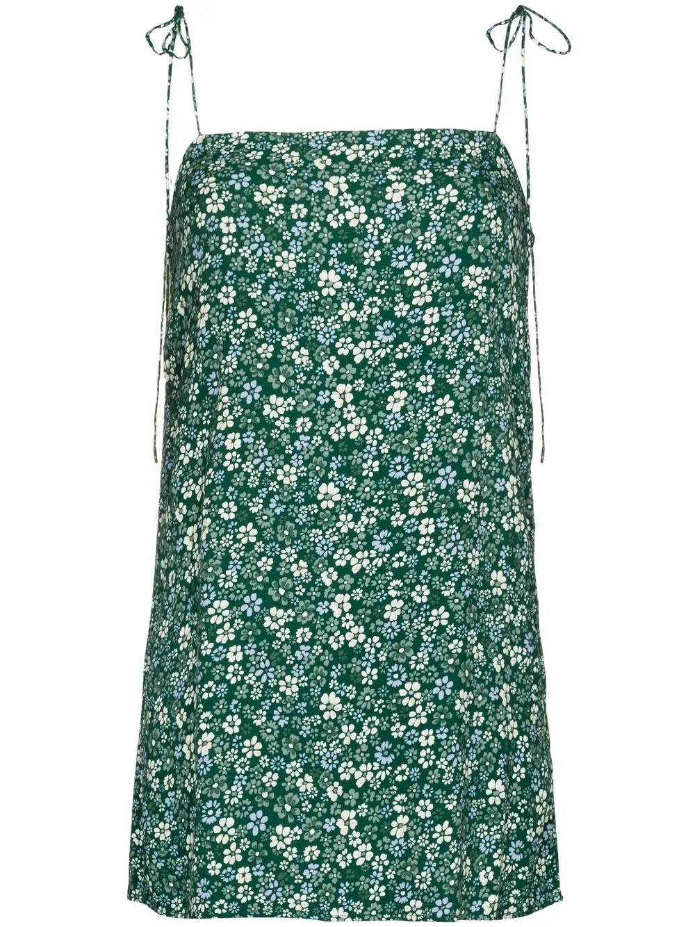 

Reformation Angean floral-print mini dress - Green