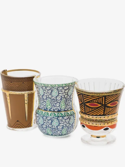Seletti Hybrid-Rodinia glasses (set of three)