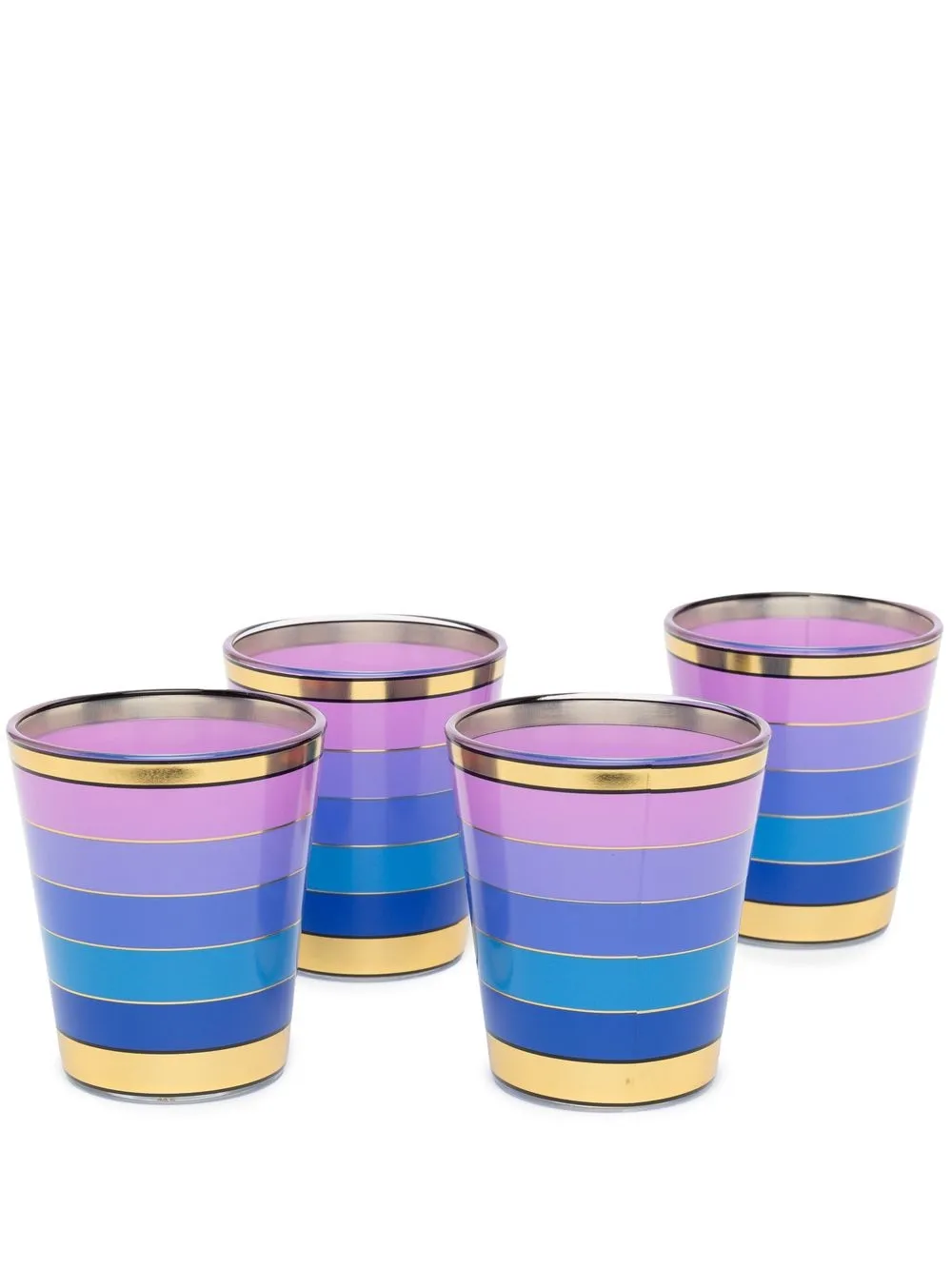 

Jonathan Adler set of four boxed glasses - Purple