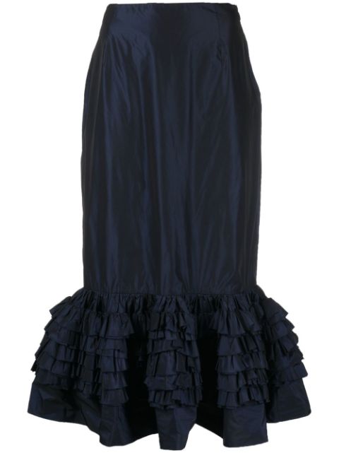 Molly Goddard ruffle-detail peplum skirt