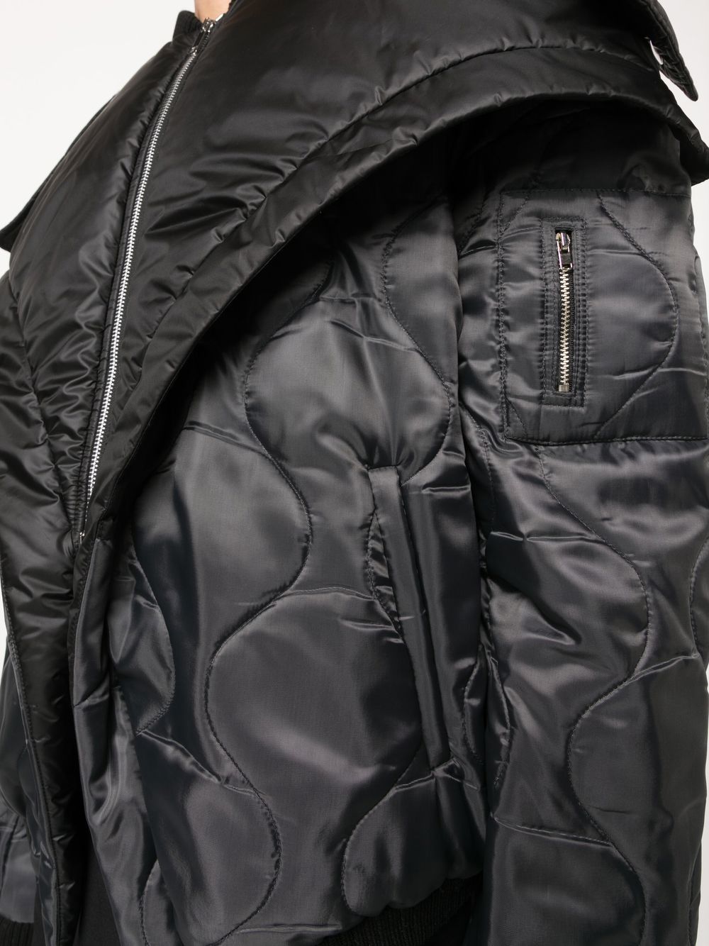 AV Vattev Twisted Padded Bomber Jacket - Farfetch