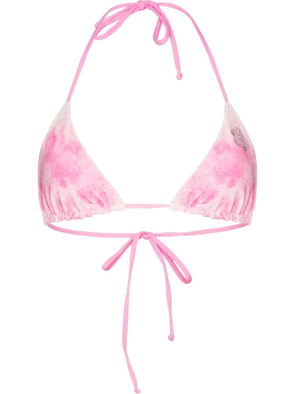 

Frankies Bikinis Tia triangle bikini top - Pink