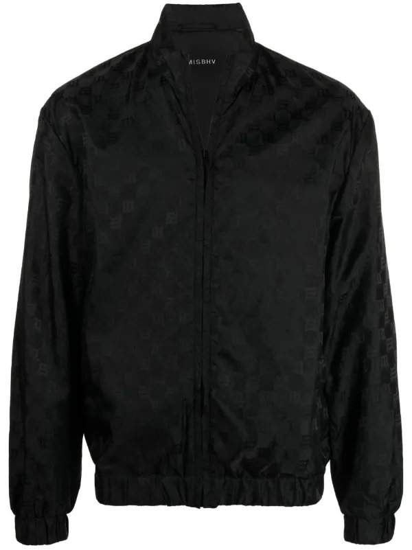 MISBHV monogram-print zip-up Sports Jacket - Farfetch