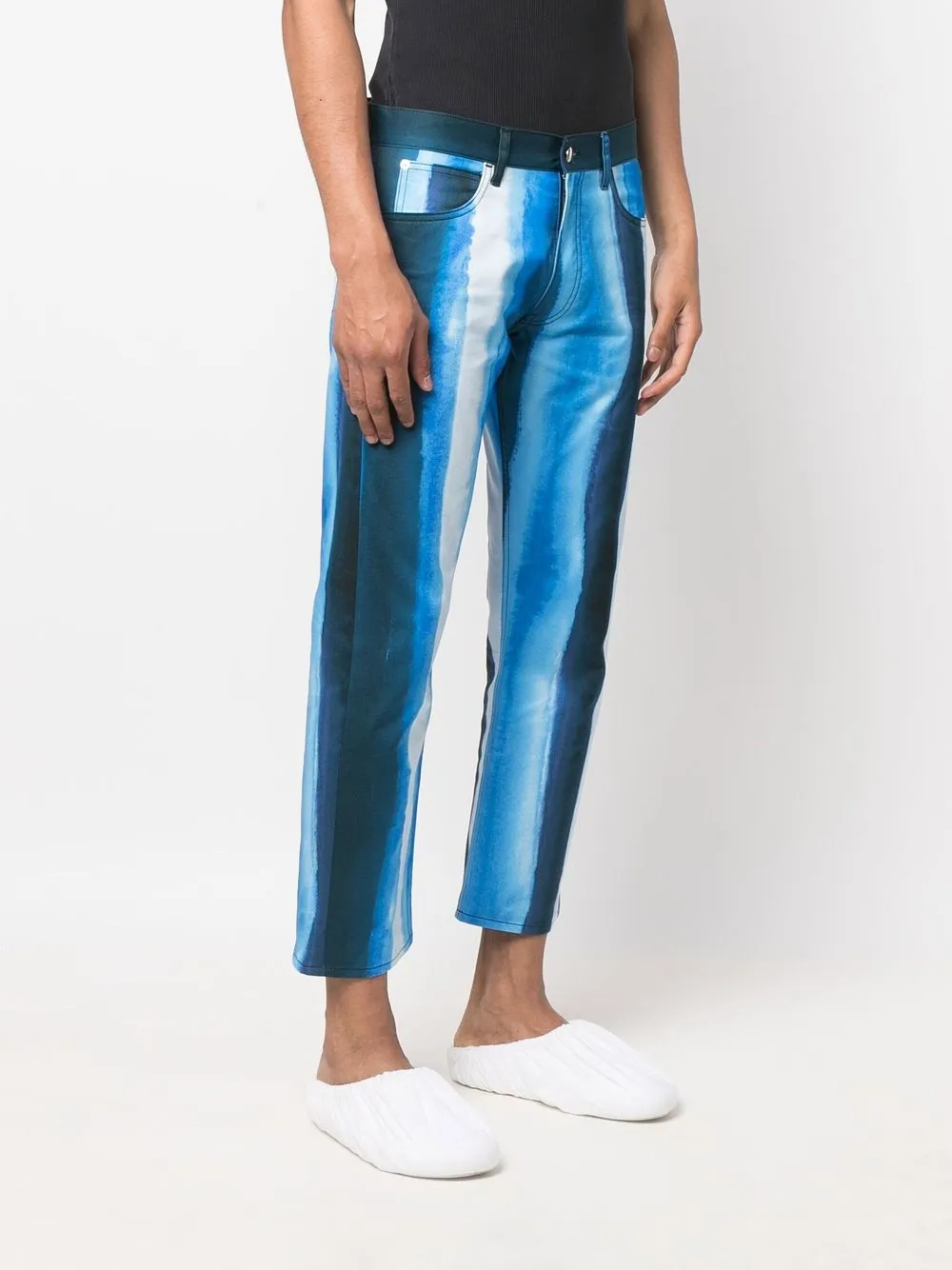 Marni Waterfall Stripe-print Trousers - Farfetch