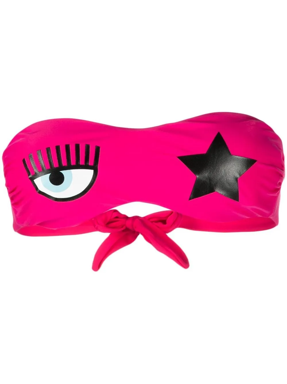 Chiara Ferragni Bandeau bikinitop Roze