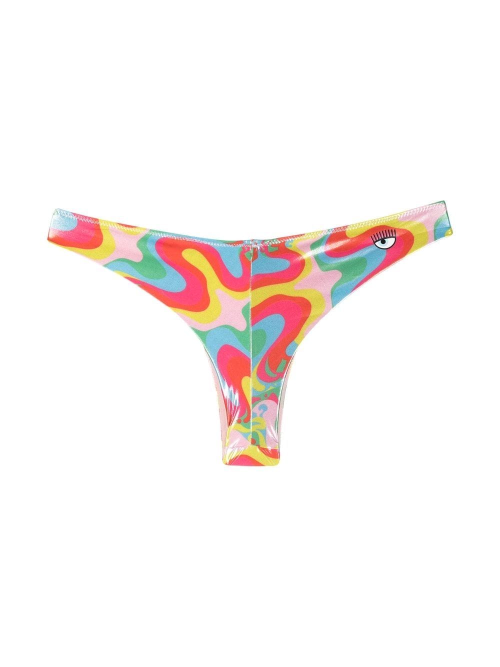 Chiara Ferragni Bikinislip met abstracte print - Roze