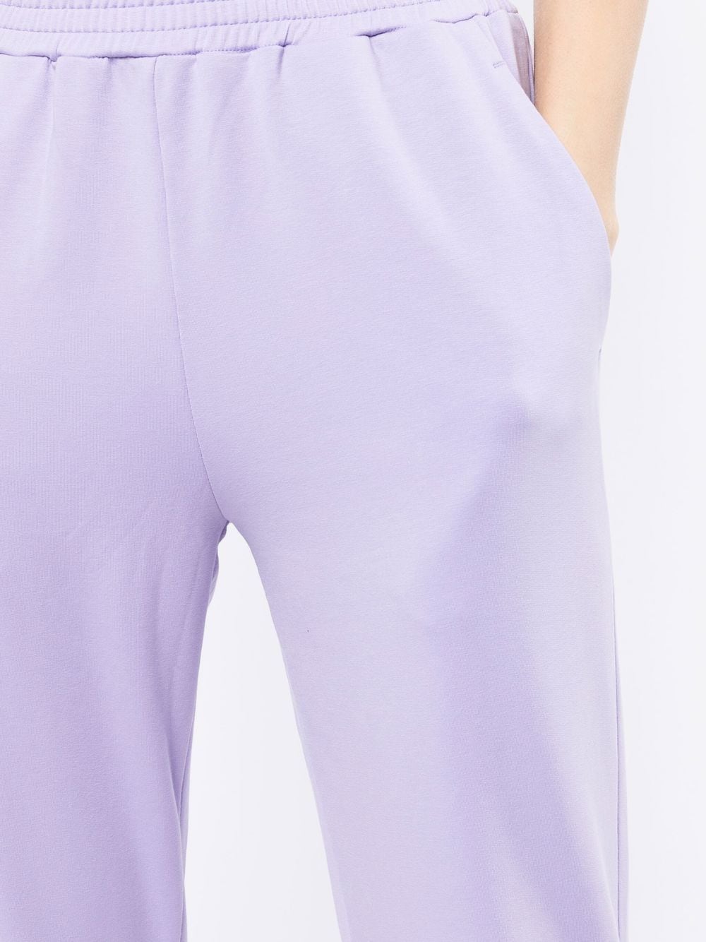 Shop Goodious Slit-cut Sweatpants In Violett