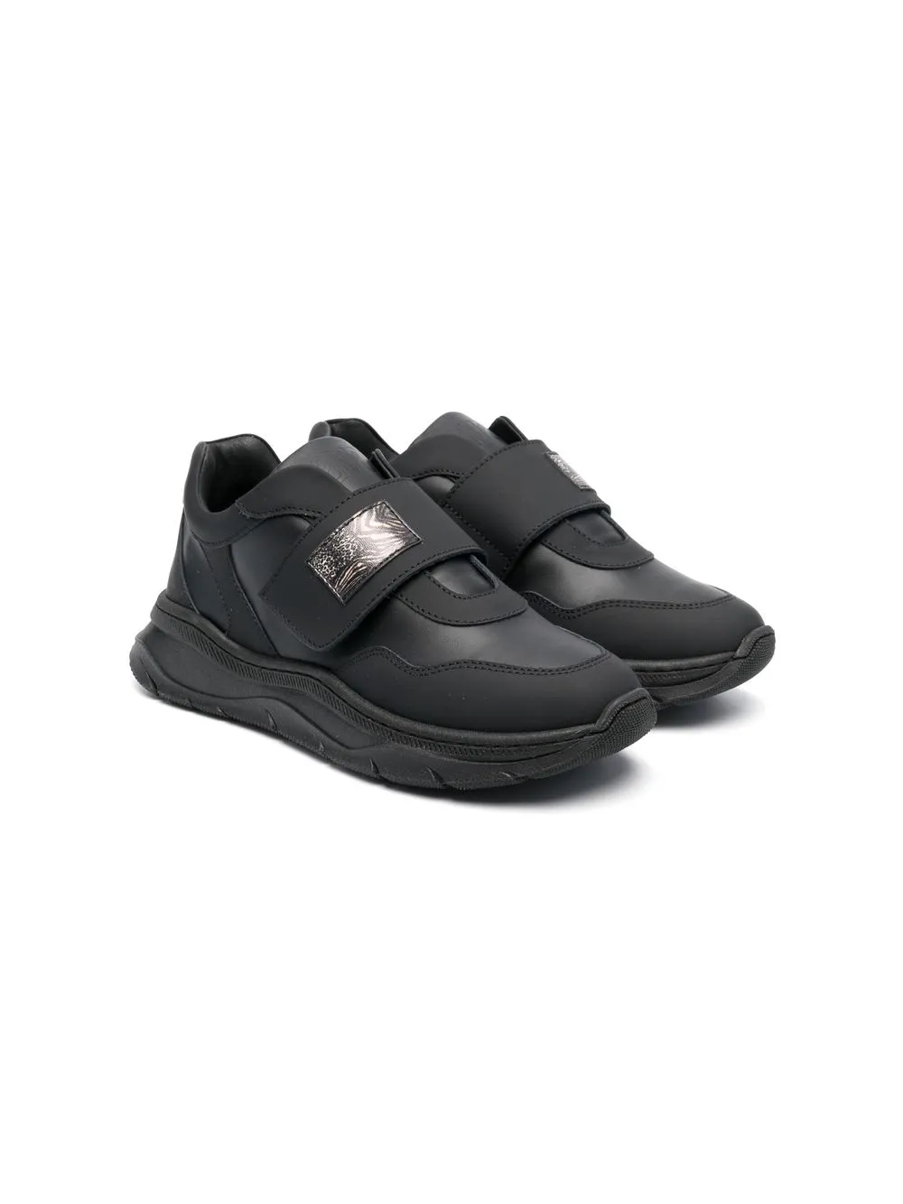 

Roberto Cavalli Junior tenis con detalle de parche - Negro