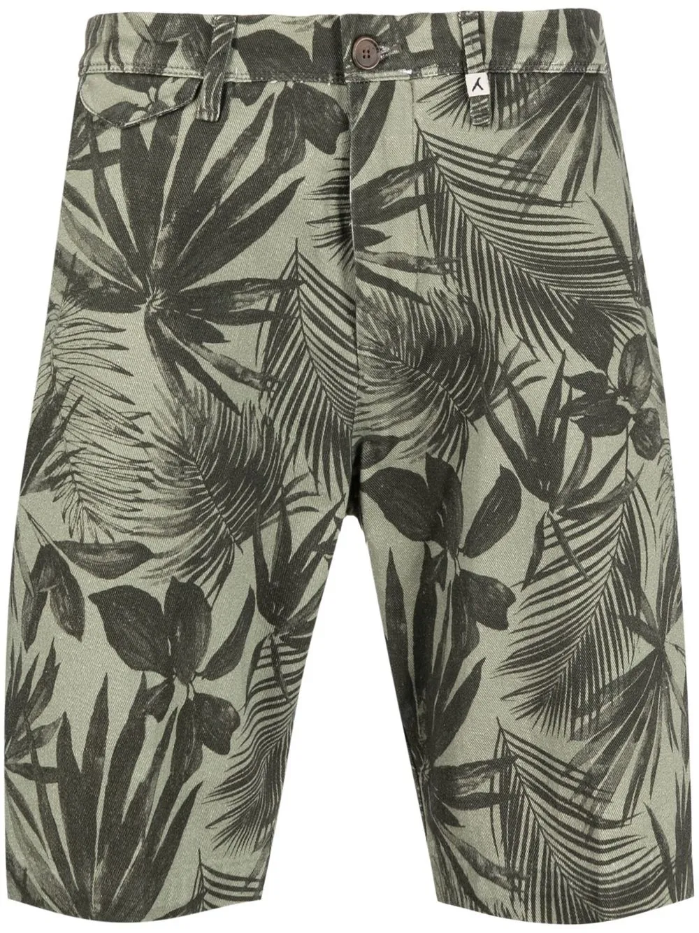 

Myths shorts de playa con hojas estampadas - Verde