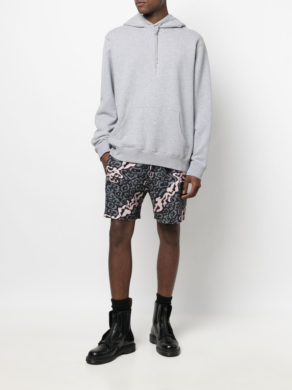 Vision Of Super Shorts met camouflageprint - Zwart