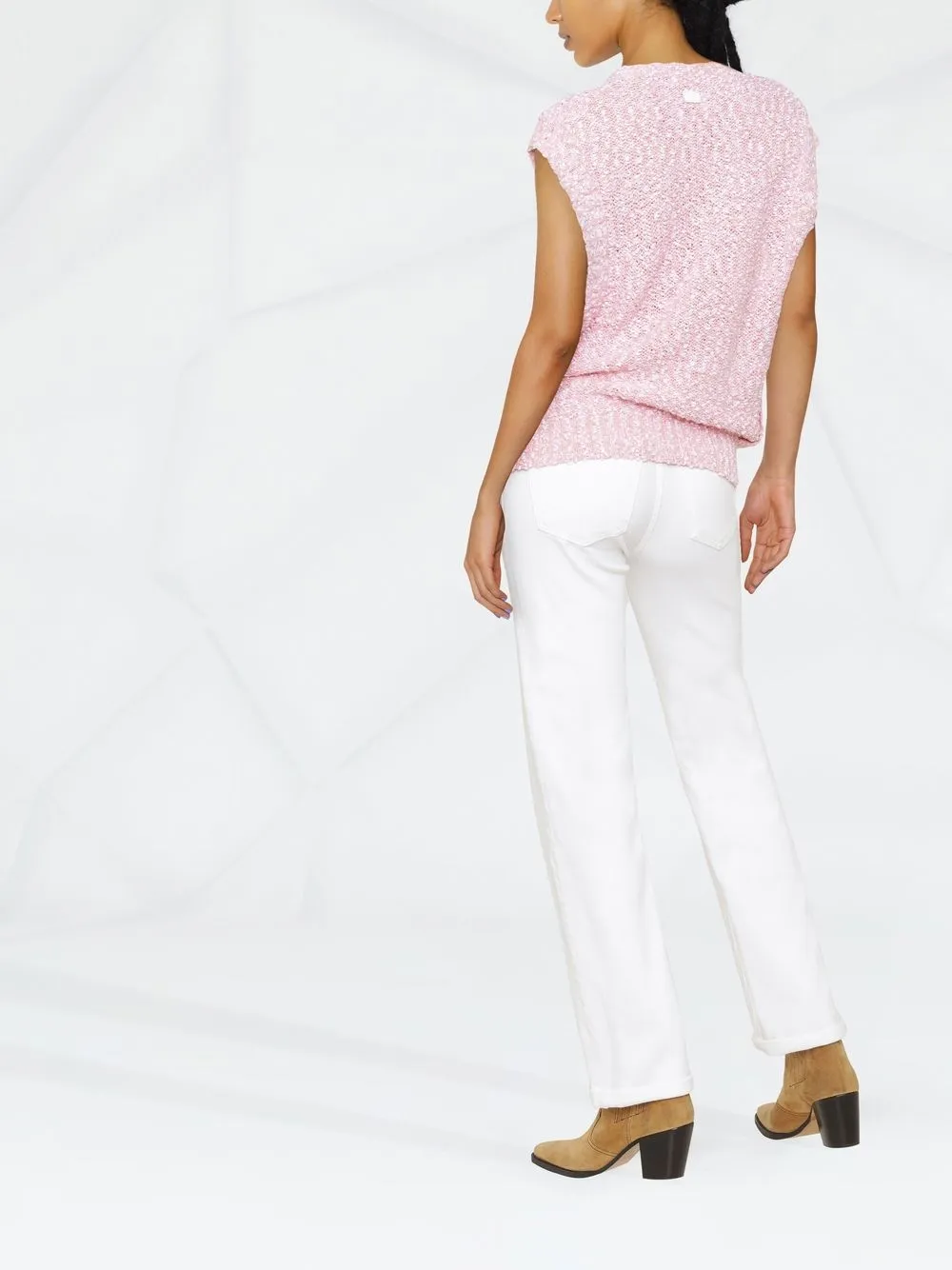  Ferragamo Gestricktes Oberteil   Rosa 