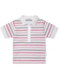 Moncler Enfant striped polo shirt - White