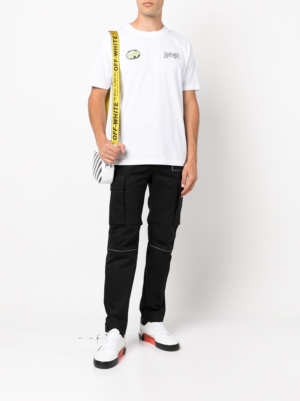 Off-White T-shirt met grafische print - Wit