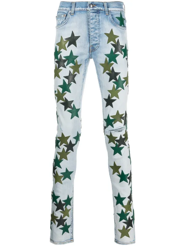 AMIRI star-patch Skinny Jeans - Farfetch
