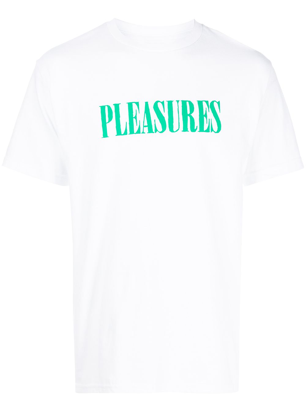 

Pleasures playera con logo estampado - Blanco