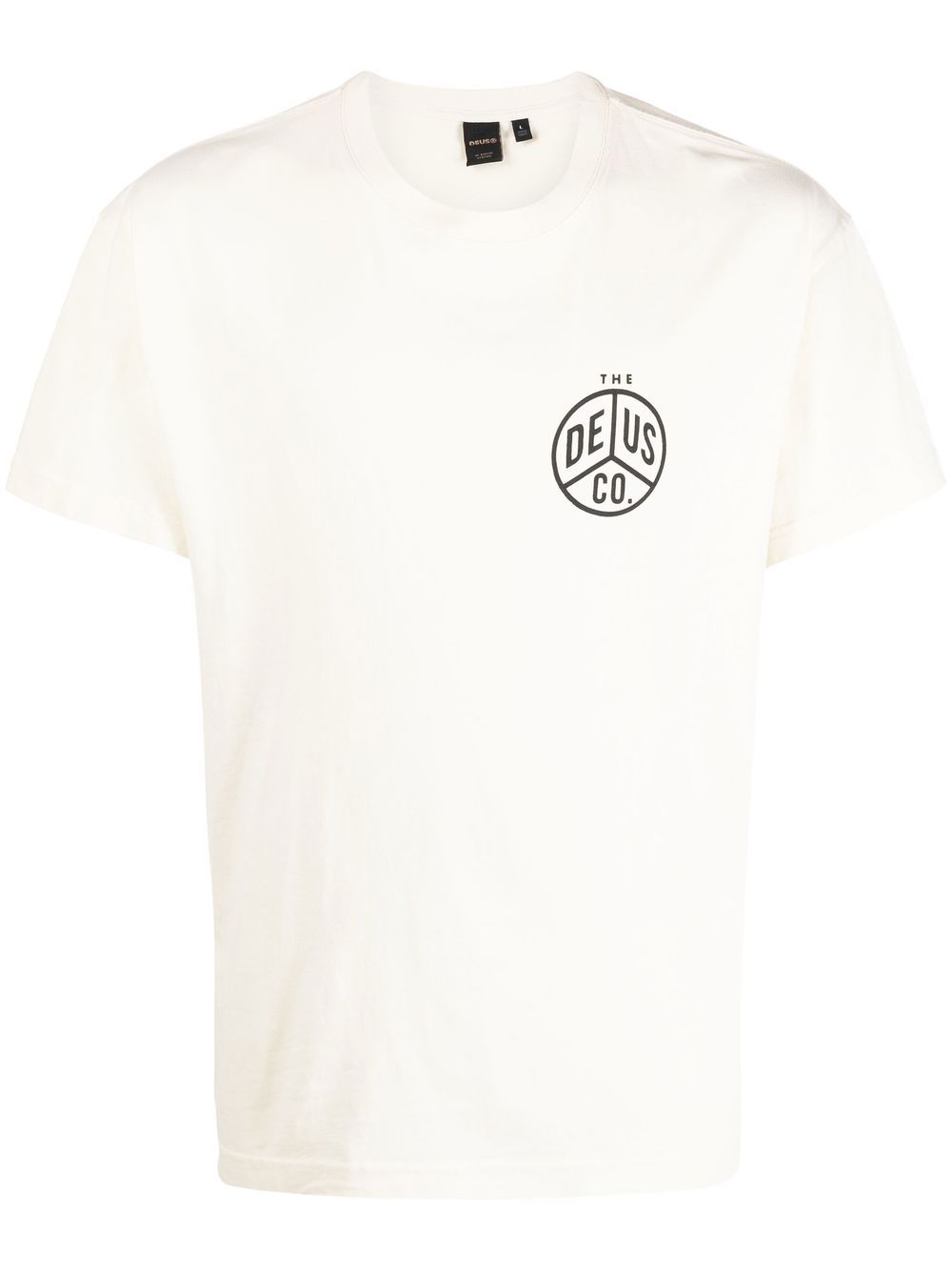 

Deus Ex Machina logo-print short-sleeved T-shirt - Neutrals