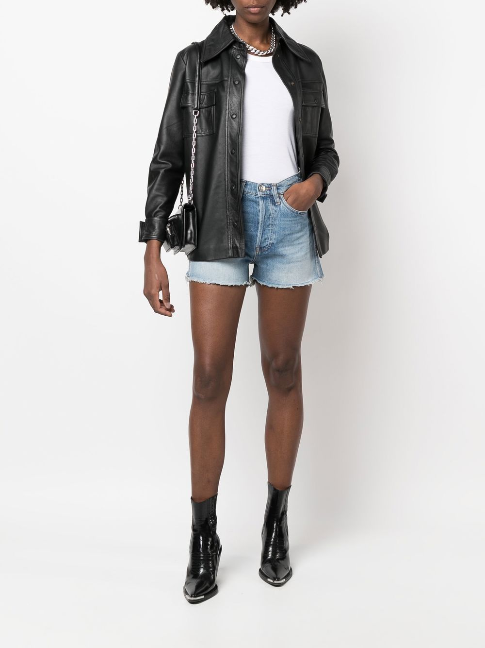 3x1 Denim shorts - Blauw