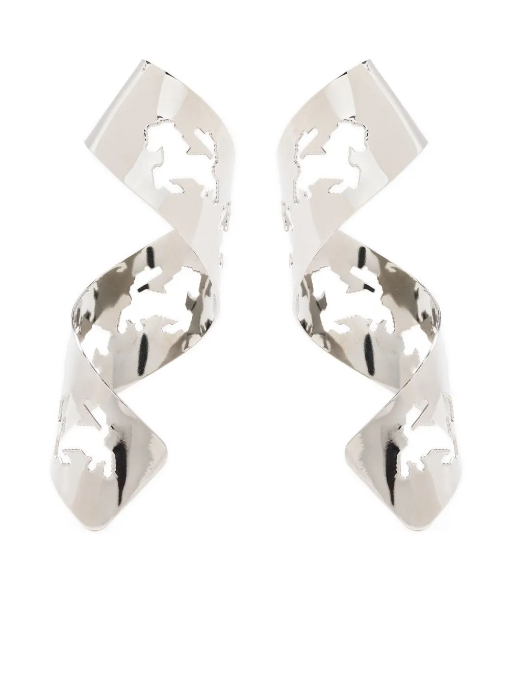 

Ferrari horse-detail twisted earrings - Silver