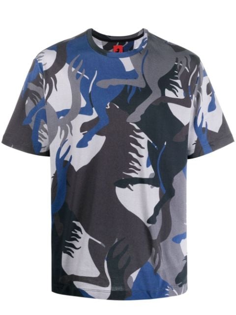 Ferrari T-Shirt mit Camouflage-Print