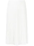 Lacoste fully-pleated midi-skirt - White