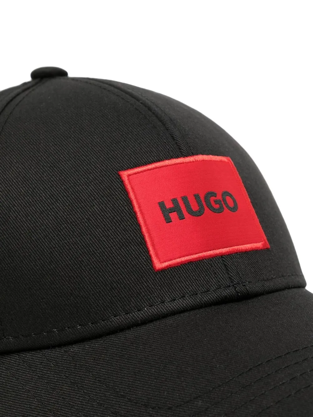 HUGO Boné de algodão com patch de logo | Image 2