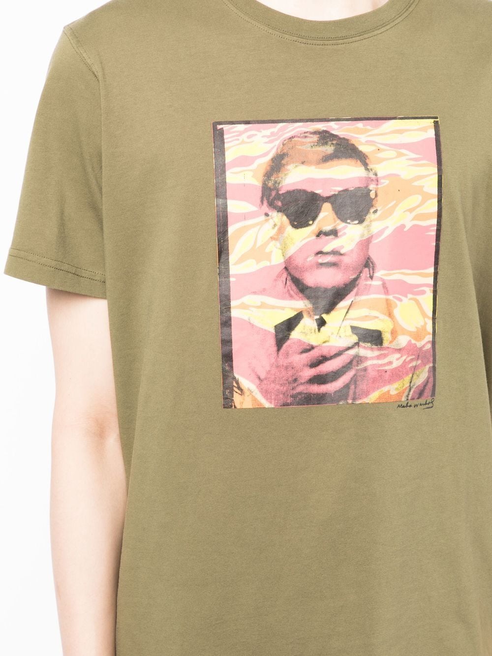 Shop Maharishi X Andy Warhol Polaroid T-shirt In Grün