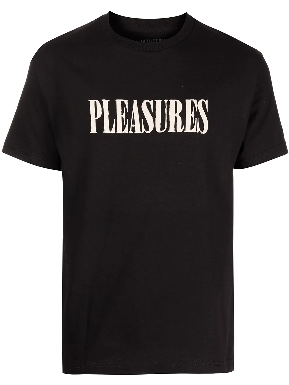 

Pleasures playera con logo estampado - Negro
