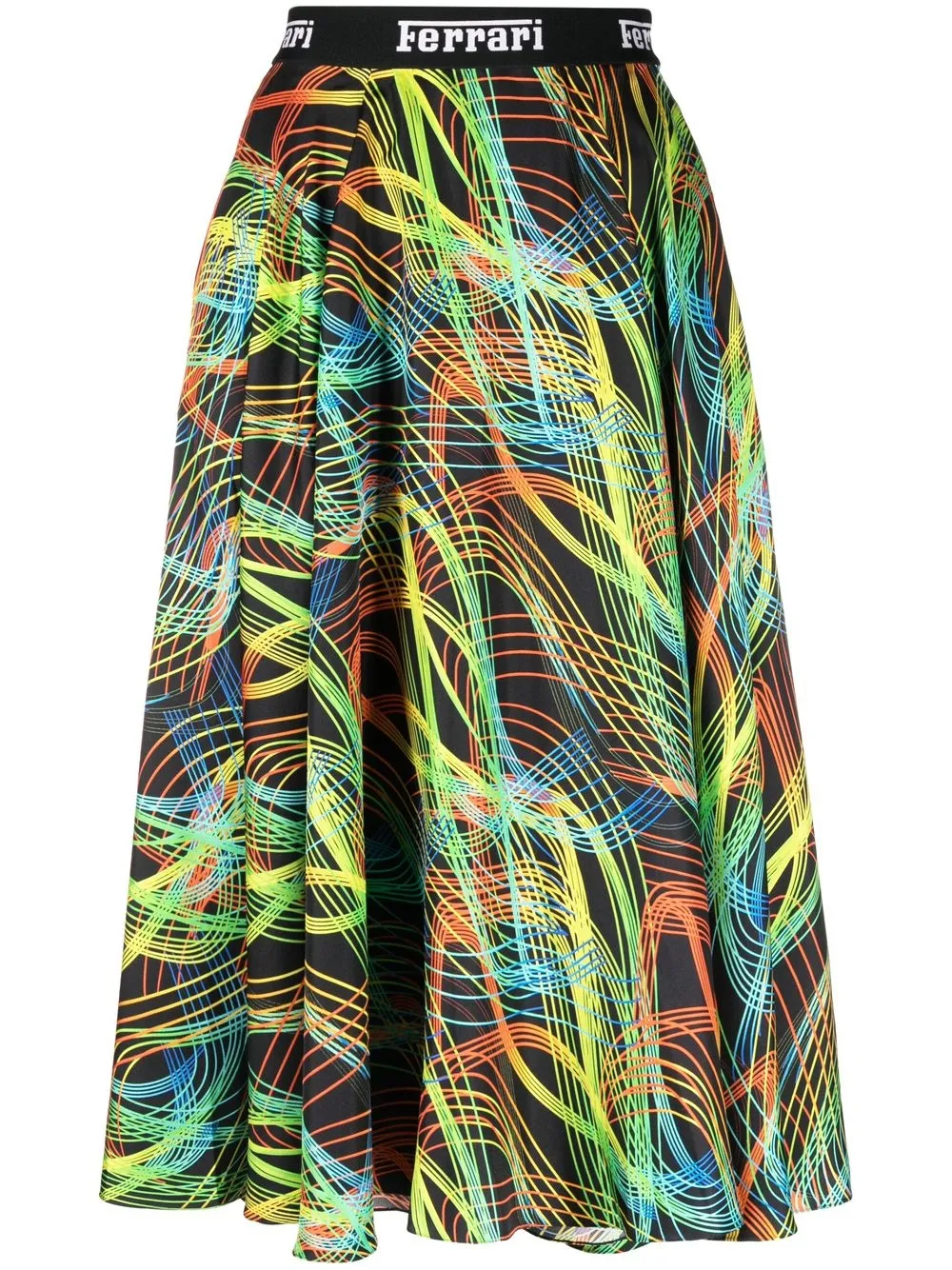 Ferrari Speed Lines-print Midi Skirt - Farfetch