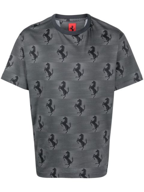 Ferrari logo-print short-sleeve T-shirt