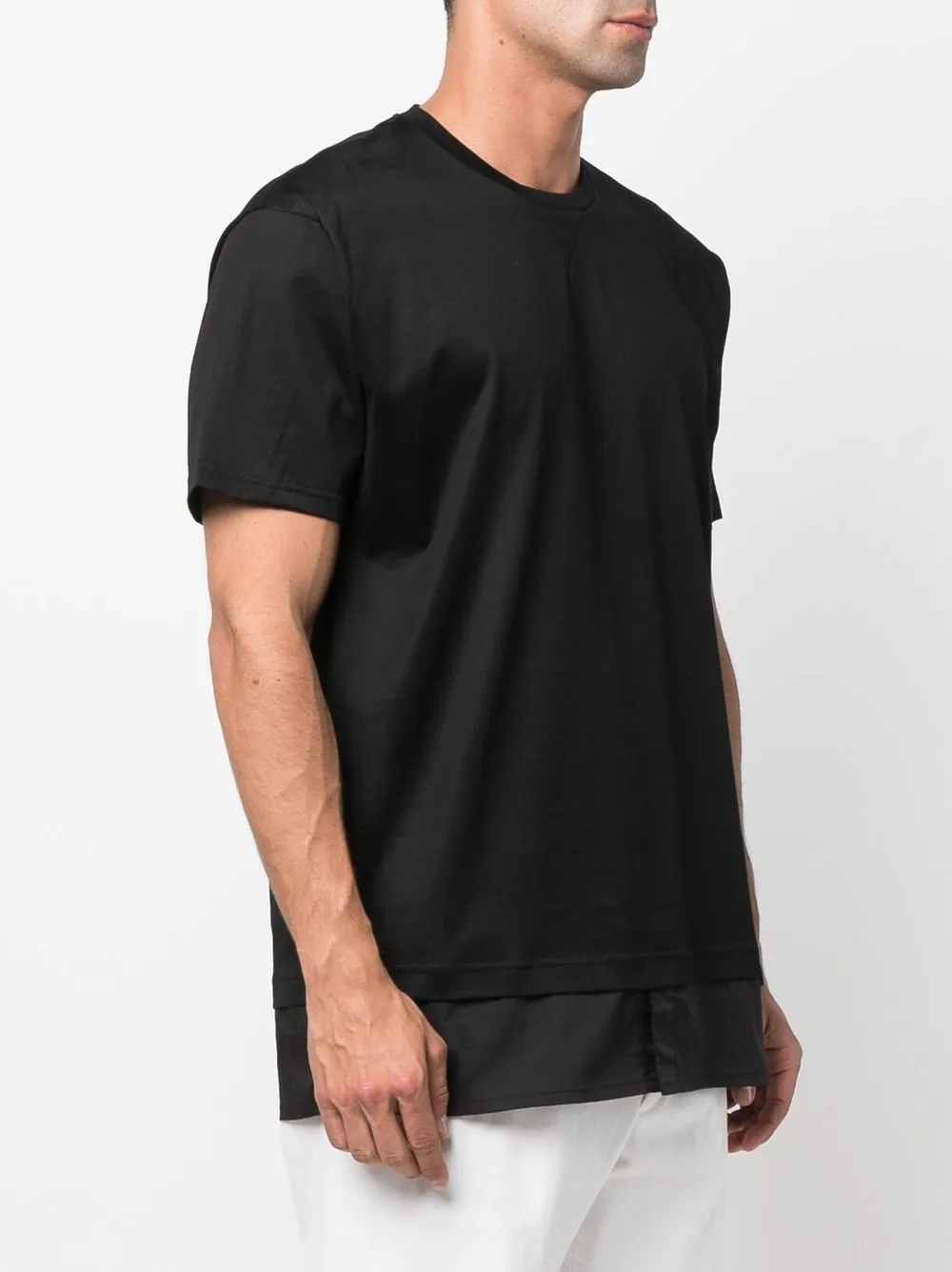 Logo-Patch Layered T-Shirt
