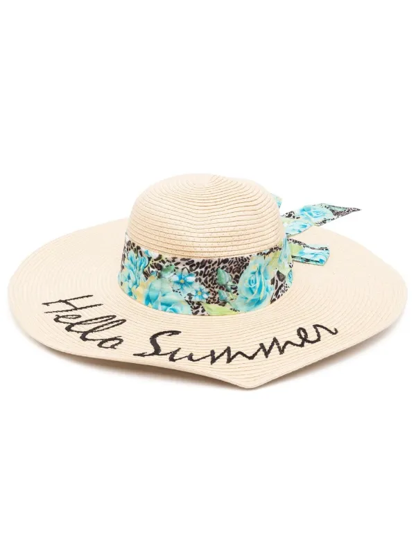 LIU JO Hello Summer Embroidered Straw 
