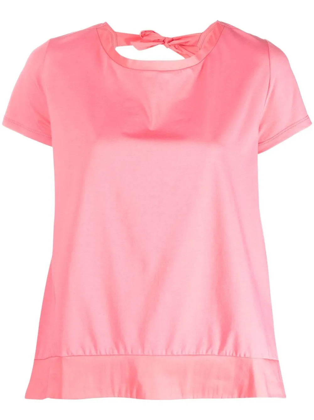 

LIU JO rear-tie short-sleeve blouse - Pink