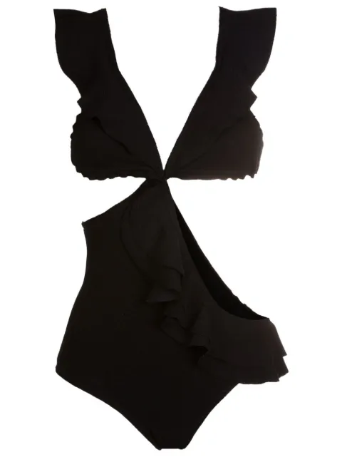 Clube Bossa ruffled cut-out swimsuit