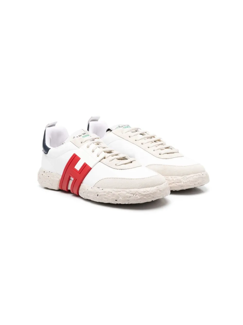 

Hogan Kids tenis bajos con logo - Blanco