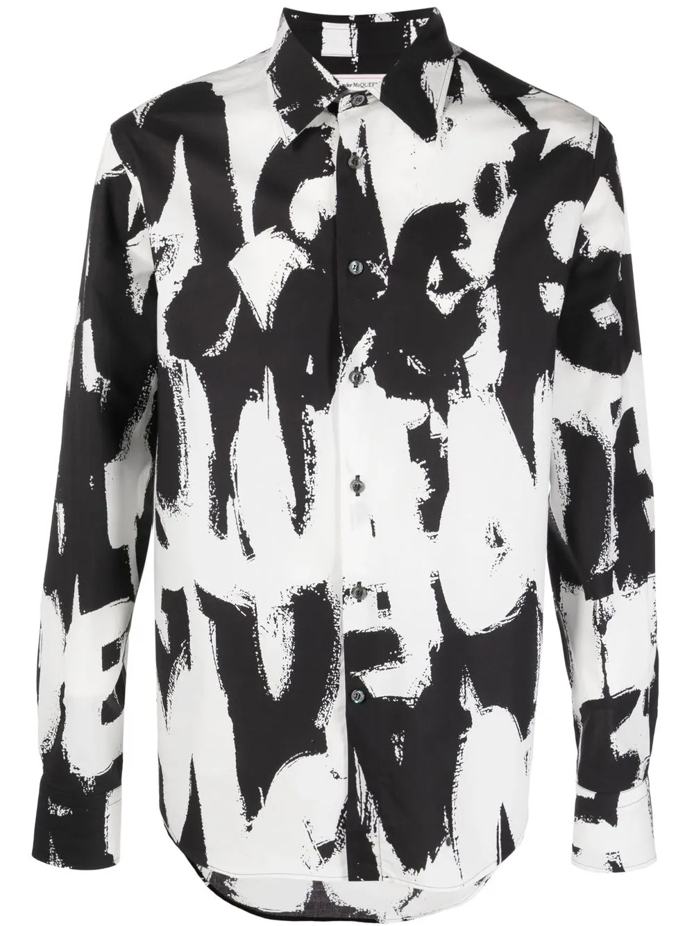 

Alexander McQueen McQueen Graffiti print shirt - White