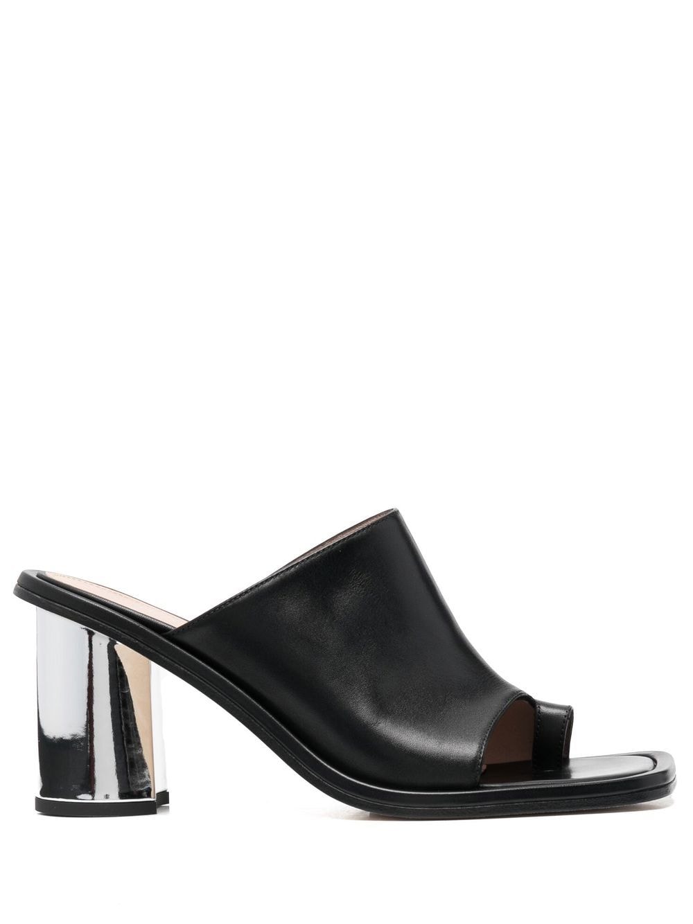 Gwen 85mm leather mules