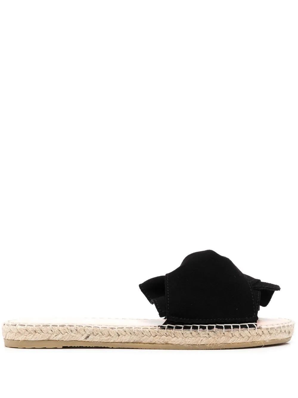 

Manebi sandalias slip-on con detalle de nudo - Negro