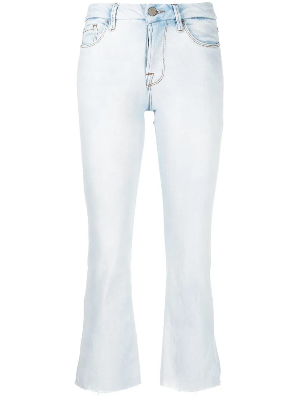 

FRAME cropped straight-leg jeans - Blue