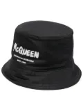 Alexander McQueen logo-print bucket hat - Black