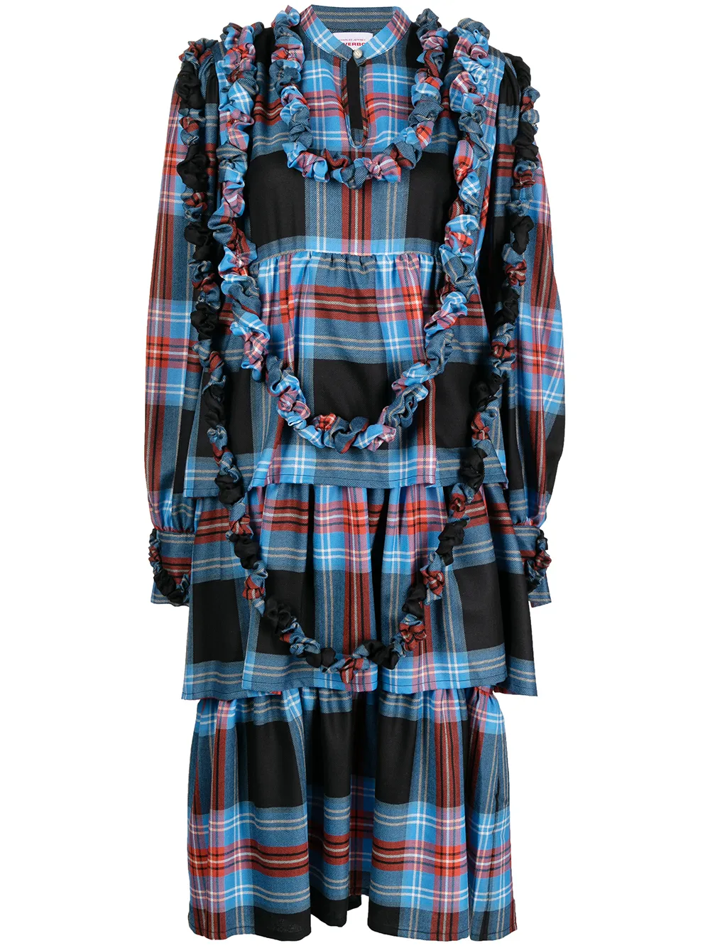 

Charles Jeffrey Loverboy tartan-print ruffled dress - LOVERBOY DRESS TARTAN