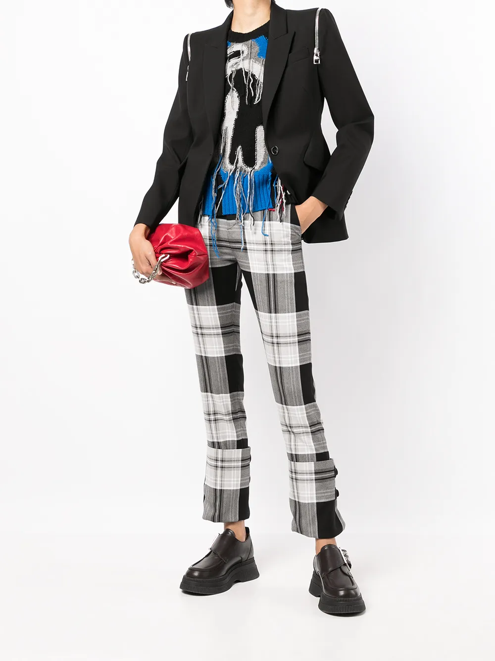 Charles Jeffrey Loverboy High waist broek - Grijs