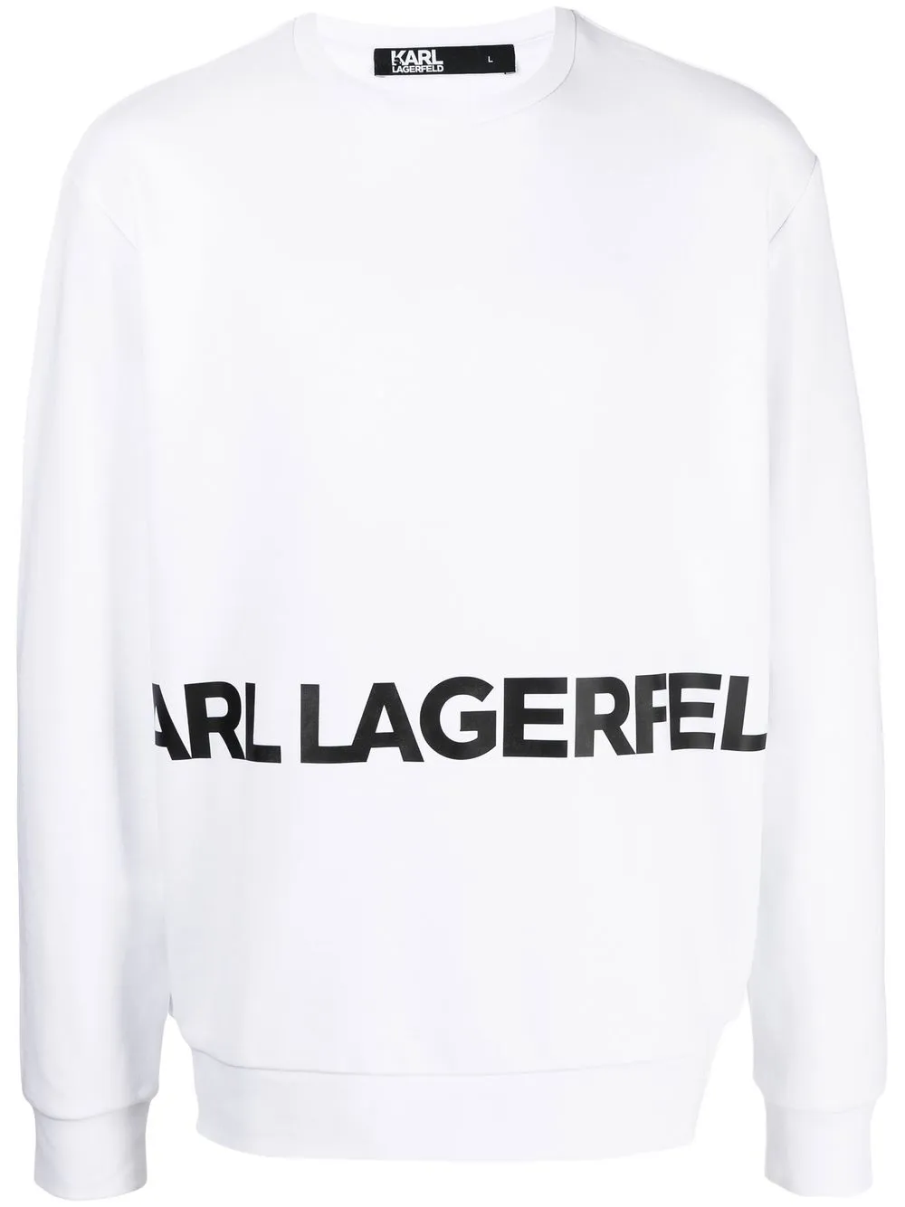 

Karl Lagerfeld sudadera con logo estampado - Blanco