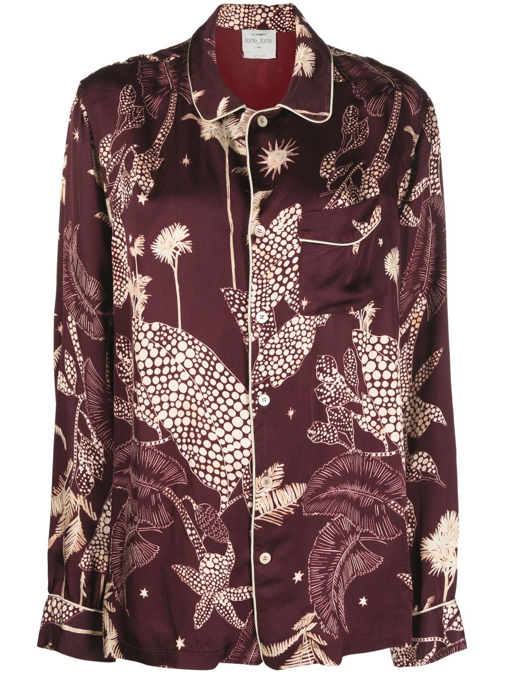 Forte Forte Printed long-sleeve Shirt - Farfetch