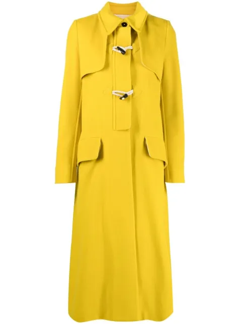single-breasted maxi coat
