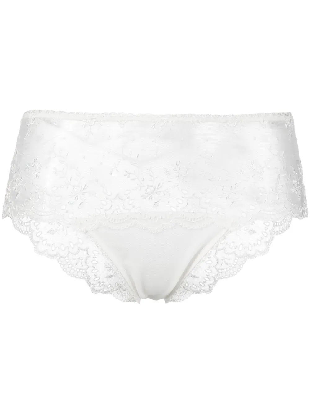 

La Perla bragas con bordado floral - Blanco